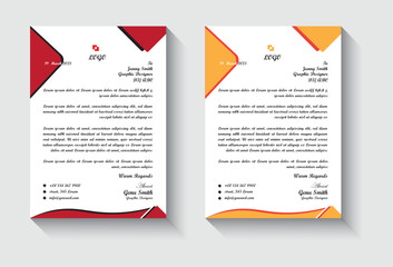 Latterhead design template