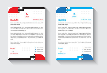 Latterhead design template