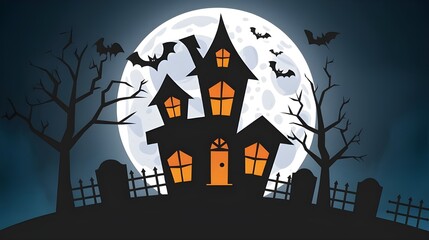 Halloween Vector Art Background Illustration