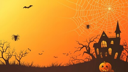 Spooky Halloween scene