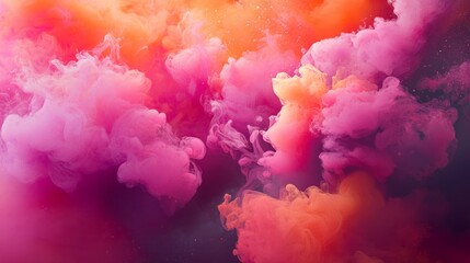 Fototapeta premium Abstract Swirling Colors in Pink and Orange