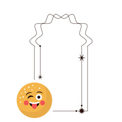 World smile day, vector cartoon illustration