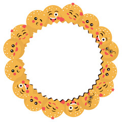 World smile day, vector cartoon illustration