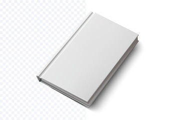 Detailed vector illustration of a closed book, perfect for educational and publishing graphics. Features a realistic design with fine details, set against a transparent background.