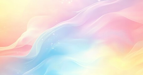 Fototapeta premium A delicate background of blue, pink and yellow dissolved colors.