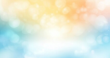 A delicate background of blue, pink and yellow dissolved colors.