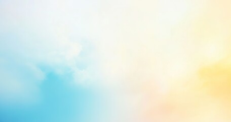 Fototapeta premium A delicate background of blue, pink and yellow dissolved colors.