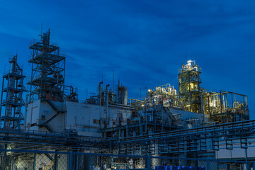 日本　静岡県磐田市の工場夜景