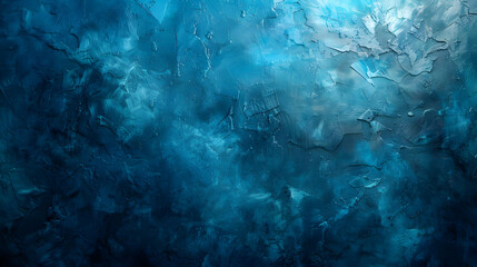 Blue Concrete Texture Background with Deep Hues and Abstract Patterns