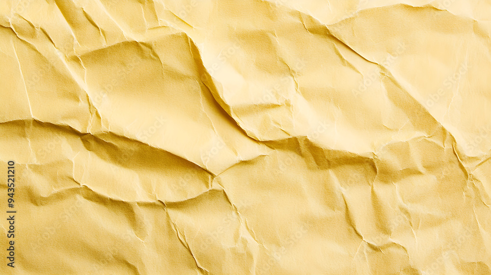 Poster soft mustard yellow paper background with subtle texture and gentle creases creating an artistic and
