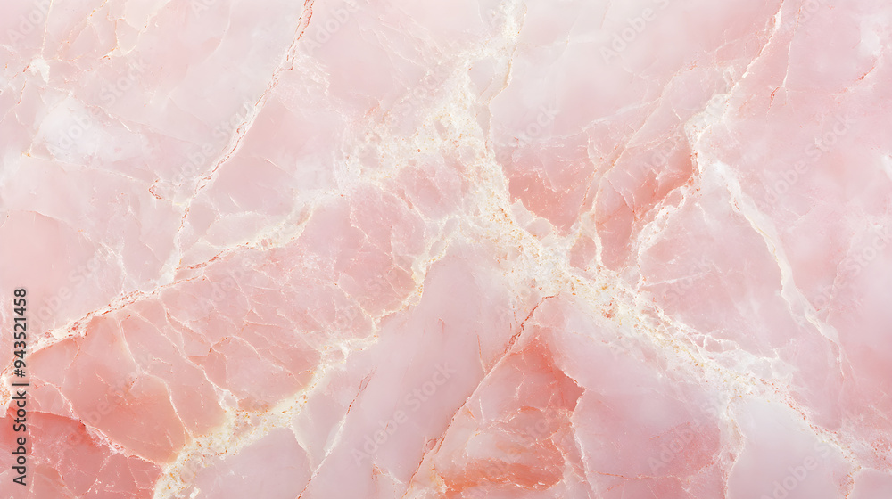 Poster soft pink marble texture displays intricate veining and elegant patterns creating a soothing and lux