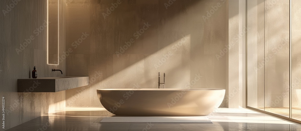 Poster a serene sunset with a soft dreamy quality in the image showcasing warm lighting that evokes calm an