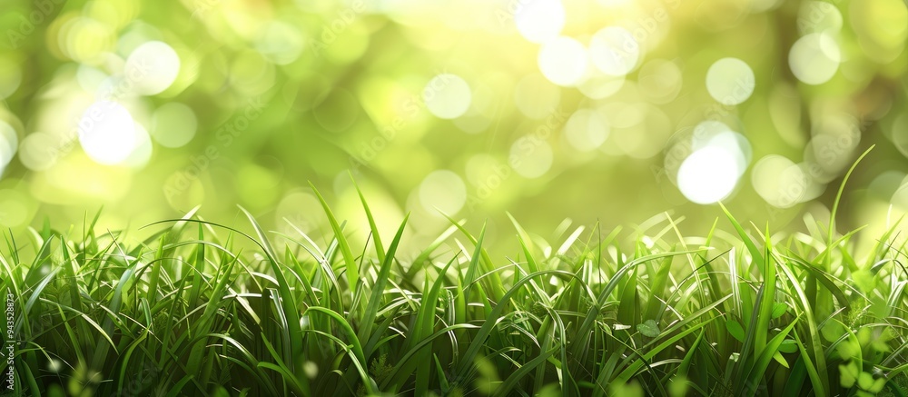 Poster Fresh green nature background with blur a beautiful copy space image for backgrounds