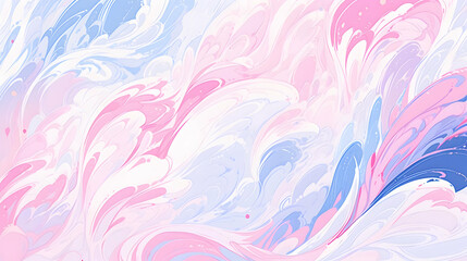 Abstract Swirling Pink and Blue Watercolor Background