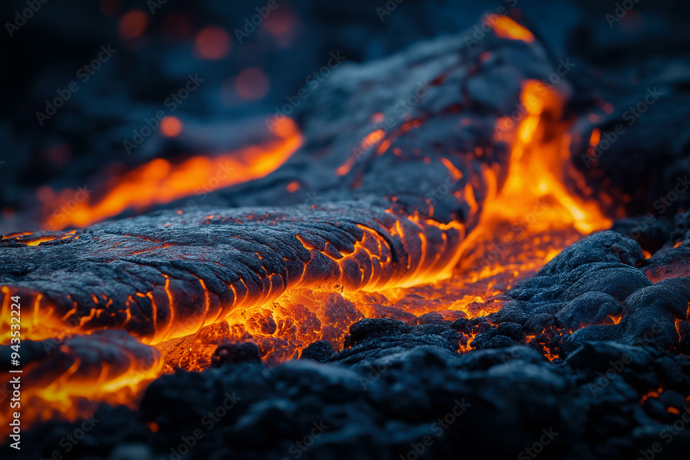 Sticker Hot Lava Background