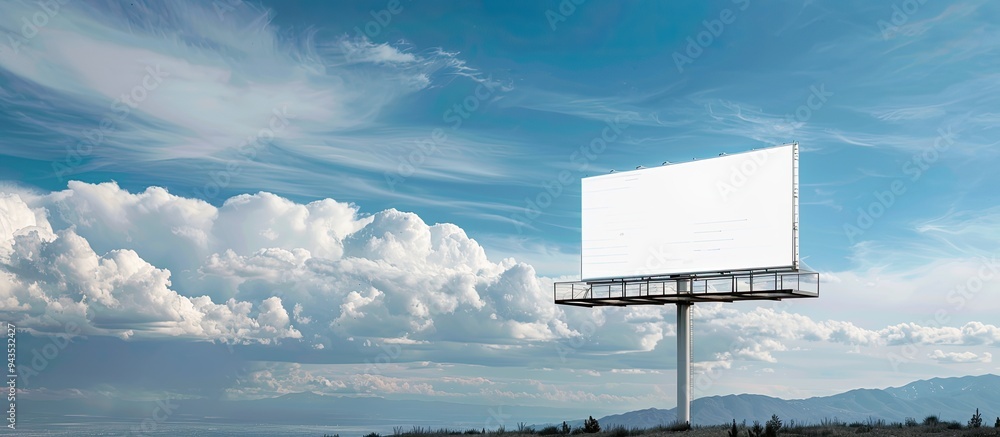 Poster empty billboard available for outdoor advertisement with copy space image