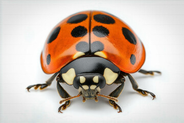 Fototapeta premium Lady Bug On White Background