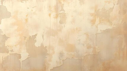 Fototapeta premium Weathered Beige Wall Texture Background, Grunge and Rustic Surface