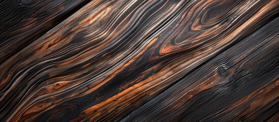 Close up view of striped eucalyptus veneer wood texture with copy space image