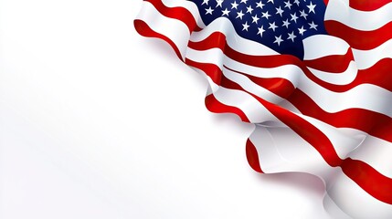 Memorial day background with national flag of United States. National holiday of the USA. Vector illustration. generative ai