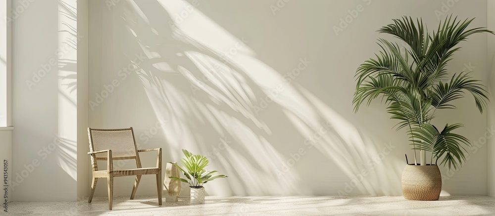 Aufkleber Mockups of products for decorating walls with copy space image