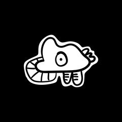 Illustration of a cute irregular shape icon.