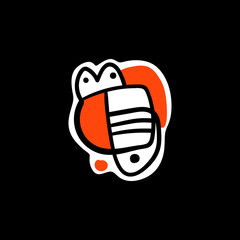 Illustration of a cute irregular shape icon.