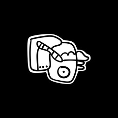 Illustration of a cute irregular shape icon.