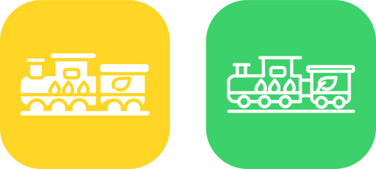 Ecology Train Vector Icon