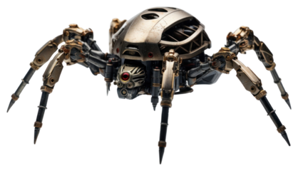PNG Spider robot animal invertebrate.