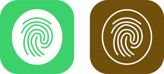 Fingerprint Vector Icon