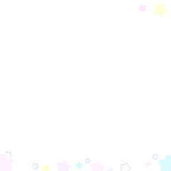 レトロファンシーなスタースクエアフレーム⭐︎PNG