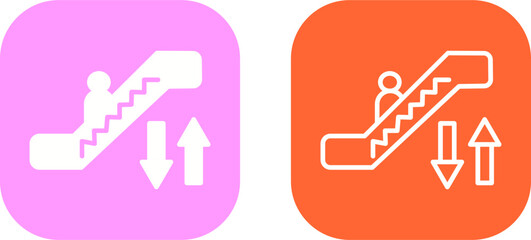 Escalator Vector Icon