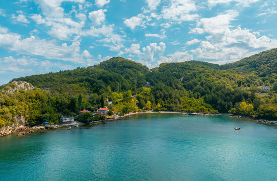 Gideros Bay, which bears the traces of the Genoese, where pirates took shelter in ancient times and is the natural harbor of the Square. Cide, Kastamonu, Turkey