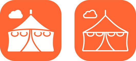 Tent Vector Icon