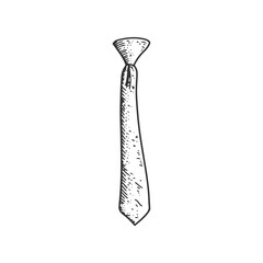Tie hand drawn vintage engraving. Vector illustration