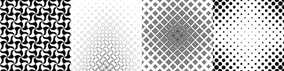 Black and white pattern collection