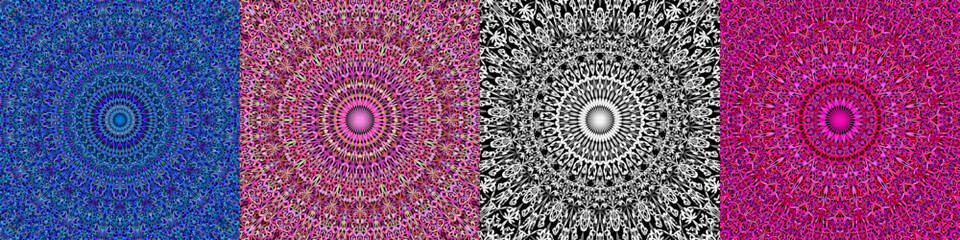 Geometric floral mandala background collection