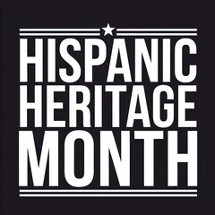 Naklejka premium Hispanic Heritage Month, A Celebration of Culture Design