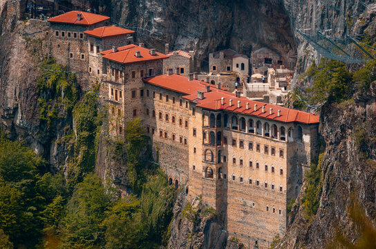 Sumela Monastery (Turkish: S&uuml;mela Manastırı) is a Greek Orthodox monastery, in the Ma&ccedil;ka district of Trabzon Province in modern Turkey.