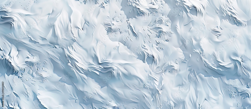 Leinwandbilder Scenic winter setting with snowy terrain showing intricate wind carved patterns Ideal for backgrounds and designs with a top down view featuring a blank area for adding text or images