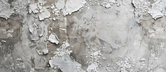 Vintage gray damaged wall creating a textured background with copy space image