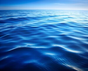 High-Speed Close-Up of Blue Water Splashing with Droplets in Motion, Crystal Clear Reflection
