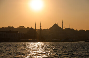 Sightseeing at a Bosporus Cruise, Istanbul, Turkey.