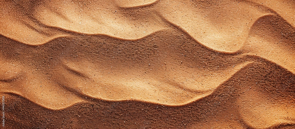 Leinwandbilder Brown sand with a textured appearance creates an abstract background suitable for a copy space image