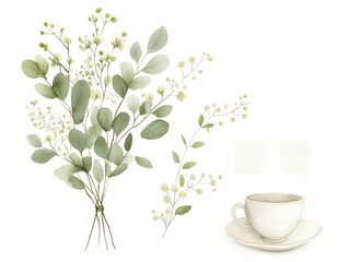 A beautiful watercolor Thanksgiving table display featuring elegantly crafted handwritten place cards enhances the festive atmosphere for family gatherings.