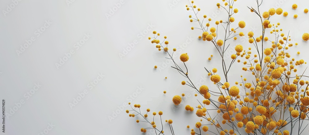 Poster fresh corn on a plain white backdrop with copy space image