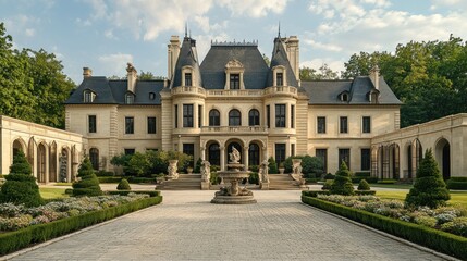 Fototapeta premium French Chateau Estate