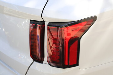 Close-up of car body parts.