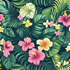 Beautiful seamless floral patterns for fabric and wallpaper, vintage floral patterns, seamless botanical patterns, colorful seamless floral backgrounds for fabric printing.